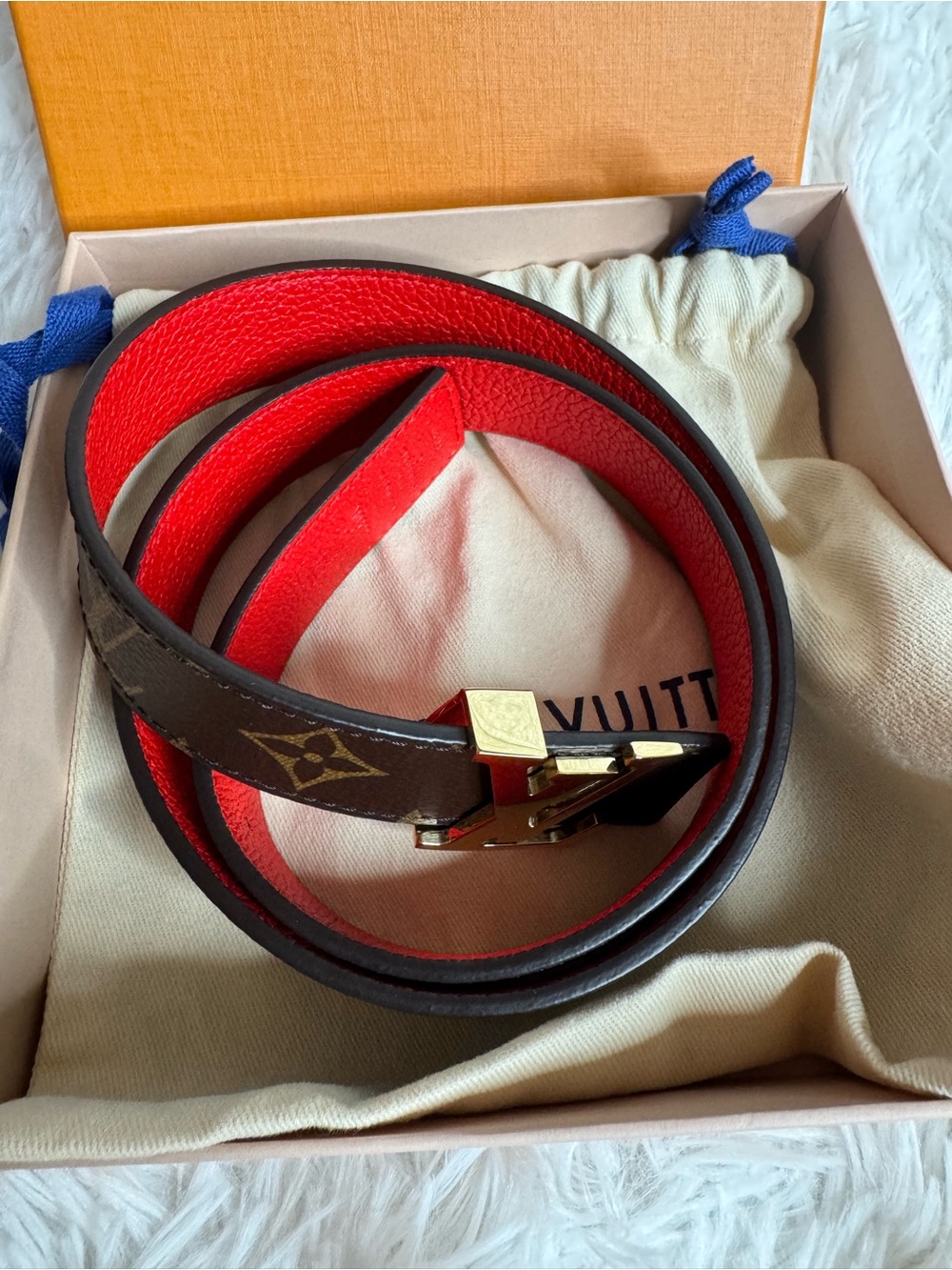 Louis Vuitton Monogram Belt Reversible 30mm